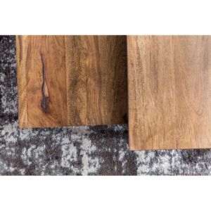 Produktbild für Couchtisch Wohnling WL5.054, aus Massivholz / Metall, sheesham