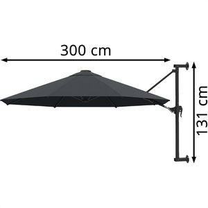 Produktbild für Sonnenschirm vidaXL 44865, rund