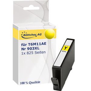Produktbild für Tinte Böttcher-AG Premium für HP 903XL, T6M11AE, gelb