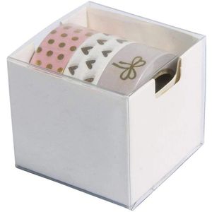 Produktbild für Washi-Tape Rayher 60893000 Foil, mit Glanzeffekt, rosa / gold