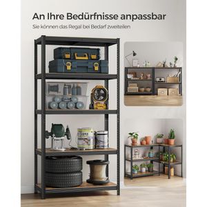 Produktbild für Schwerlastregal Songmics 5 Holzböden