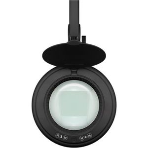 Produktbild für Lupenleuchte Goobay schwarz, 127 mm Glaslinse, dimmbar, LED