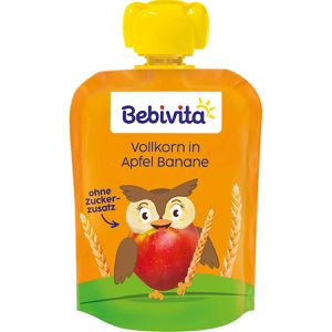 Produktbild für Fruchtpüree Bebivita Vollkorn in Apfel Banane, 71% Frucht