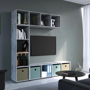 Produktbild für Bücherregal Vicco Ludus, grau