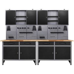 Werkbank Ondis24 Werner, schwarz, 6-teilig