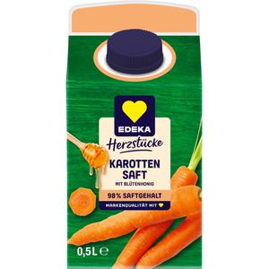 Produktbild für Saft Edeka Herzstücke Karotte mit Blütenhonig