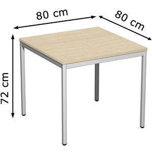 Produktbild für Besprechungstisch Geramöbel S-520101-AL, quadratisch