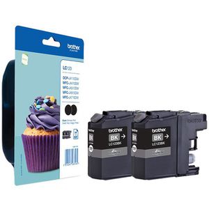 Tinte Brother LC-123BKBP Doppelpack