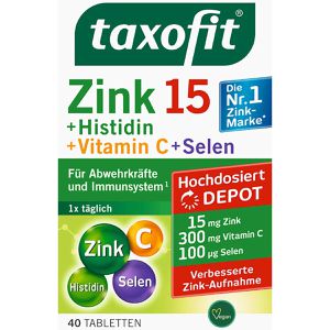 Zink taxofit 15 Hochdosiert Depot, 40 Tabletten