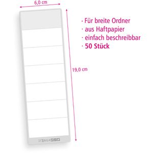 Produktbild für Rückenschilder itenga Hellgrau