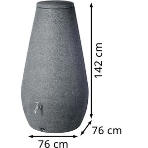 Produktbild für Regentonne Prosperplast Arves Drop, 410 Liter