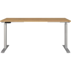 Produktbild für Schreibtisch Germania Mailand, 7908-638, eiche / silber