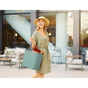 Produktbild für Einkaufskorb Rotho Albula Multibag Style, Mistletoe green
