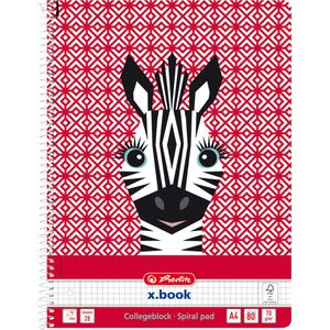 Produktbild für Collegeblock Herlitz Cute Animals - Zebra, 400161812, A4