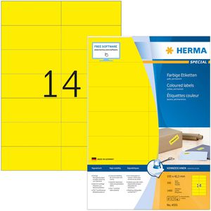 Universaletiketten Herma 4555, Special, gelb