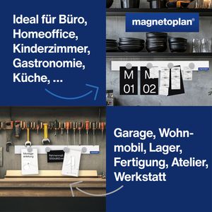 Produktbild für Ferroleiste Magnetoplan magnetowand 16271M, Metall