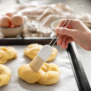 Produktbild für Backpinsel Rösle Pro 951051 weiß / silber, hitzebeständig