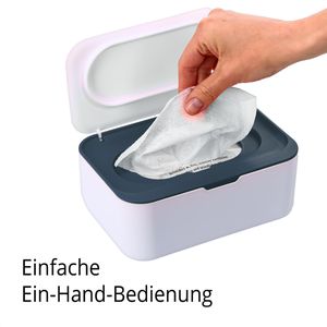Produktbild für Feuchttücherbox Böttcher-AG weiß / blau