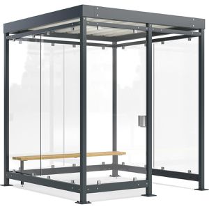 Produktbild für Personenunterstand WSM Economy Köln K2 c/b BS, anthrazit