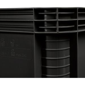 Produktbild für Eurobox Keeeper Robert, graphite, 45 Liter, lebensmittelecht