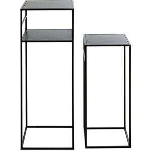 Produktbild für Beistelltisch Haku-Möbel 25507, Brisbane, schwarz, aus Metall