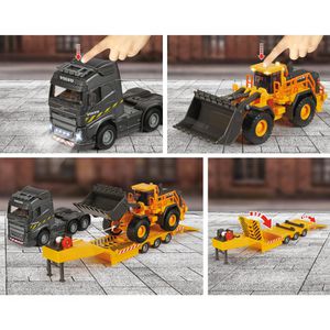 Produktbild für Baustellenfahrzeug Majorette Volvo Truck Tieflader