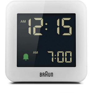 Produktbild für Wecker Braun BC09W DCF weiß, digital