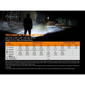 Produktbild für Taschenlampe Fenix LR50R, LED, aufladbar