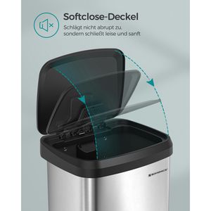 Produktbild für Mülleimer Songmics LTB520E68, silber
