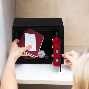 Produktbild für Tresor Relaxdays 10027255 schwarz