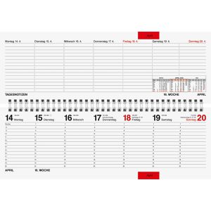 Produktbild für Tischkalender Rido-Ide 7036102906, Septant, quer mit Register
