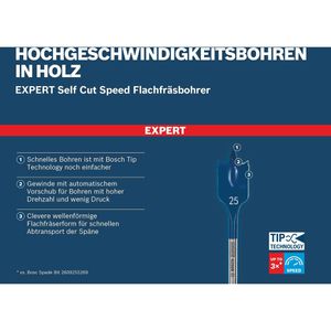 Produktbild für Flachfräsbohrer Bosch Expert Self Cut Speed 2608902112
