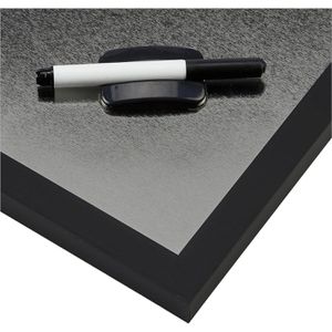 Produktbild für Kombitafel Bi-Office Black Shadow, 2 in 1, anthrazit / silber