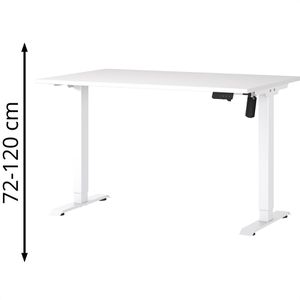 Produktbild für Schreibtisch Germania Profi 3.0, 8022-84, weiß / weiß