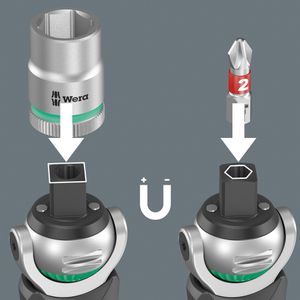 Produktbild für Umschaltknarre Wera 8009 Zyklop Pocket Set 4
