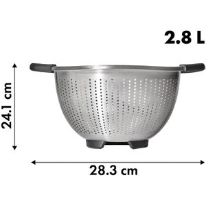 Produktbild für Seiher OXO Good Grips 11330800, mit 2 Griffen, aus Edelstahl