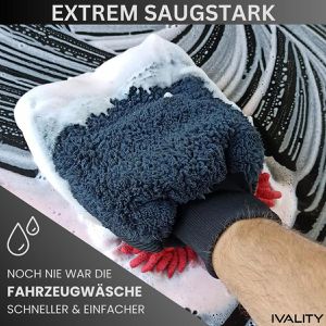Produktbild für Auto-Waschhandschuh IVALITY 3in1