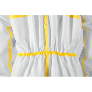 Produktbild für Schutzanzug Uvex 3B chem light Overall, weiß-gelb