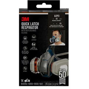 Produktbild für Atemschutzmaske 3M Halbmaske 6502QLKIT-1 Set