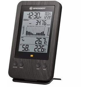 Produktbild für Regenmesser Bresser 7002533 Profi, aus Kunststoff, Holzoptik