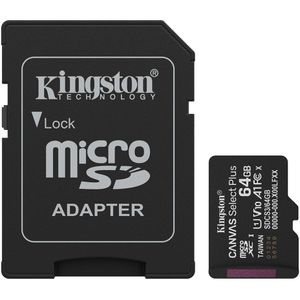 Micro-SD-Karte Kingston Canvas Select Plus Gen 3, 64GB