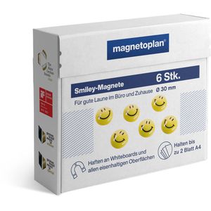 Produktbild für Magnete Magnetoplan 16672 Smileys, gelb
