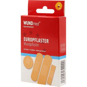 Produktbild für Pflaster WUNDmed Europflaster, 20 Strips