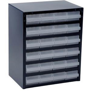 Kleinteilemagazin Raaco Typ 250/24-1, aus Metall