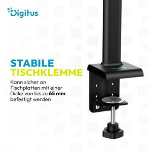 Produktbild für Schreibtischlampe Digitus DA-90490, schwarz, LED, dimmbar