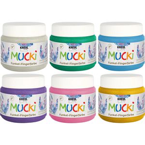 Produktbild für Fingerfarbe Kreul Mucki 2319 Funkel-Fingerfarbe