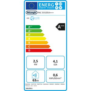 Produktbild für Klimagerät DeLonghi PAC EX105 Silent, 10000 BTU/h