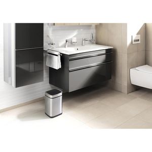Produktbild für Mülleimer Durable 342023, No Touch, Sensor, silber