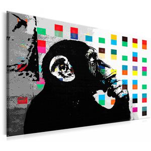 Wandbild Artgeist Denkender Affe, 120 x 80cm