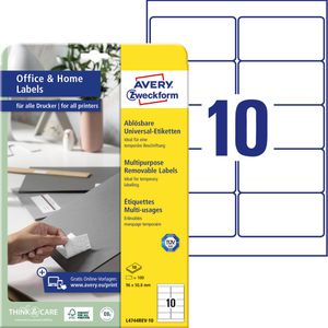 Universaletiketten Zweckform L4744REV-10, weiß